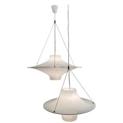 Sky Flyer Pendant Lamp 70cm by Yki Nummi for Sanka, Finland 1960s. 2 available.