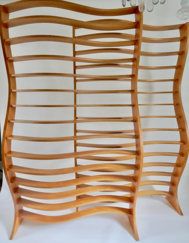 Late 20th Century Wooden Screen Divider For Sale at 1stDibs wooden dividers