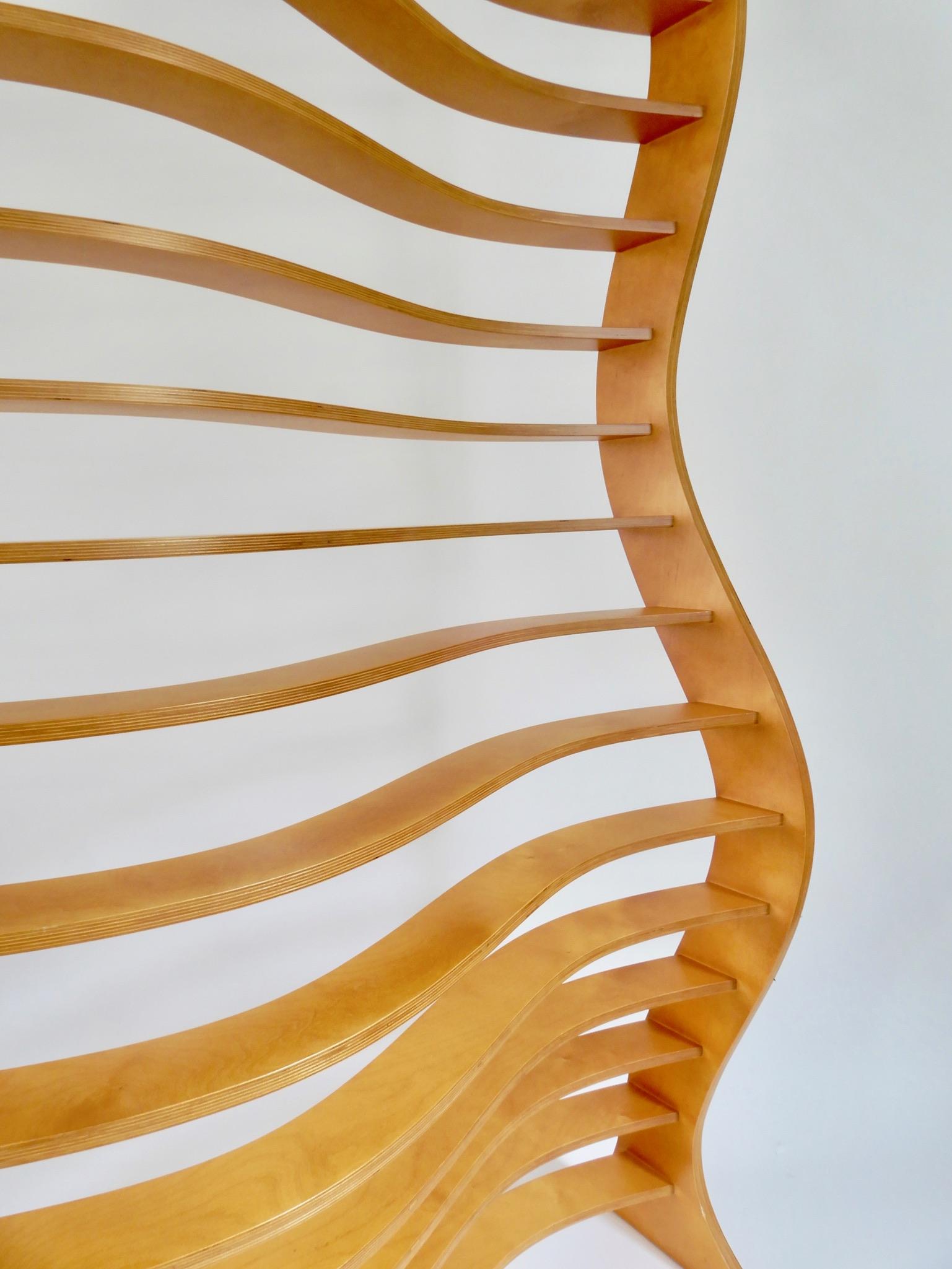 Minimalist Late 20th Century Wooden Screen Divider For Sale