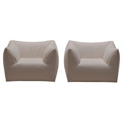 Set of Two “Le Bambole” Lounge Chairs by Mario Bellini
