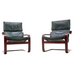 Set of Two Leather Armchairs by IKEA, Sweden, 1990's