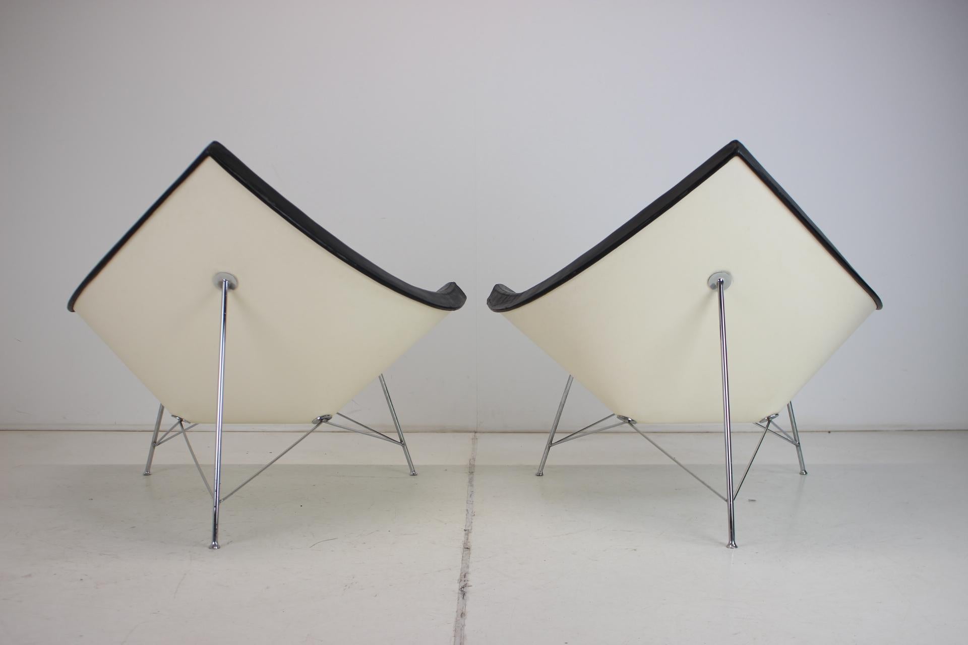 Ensemble de deux chaises originales George Nelson Coconut Chairs, Vitra en vente 2