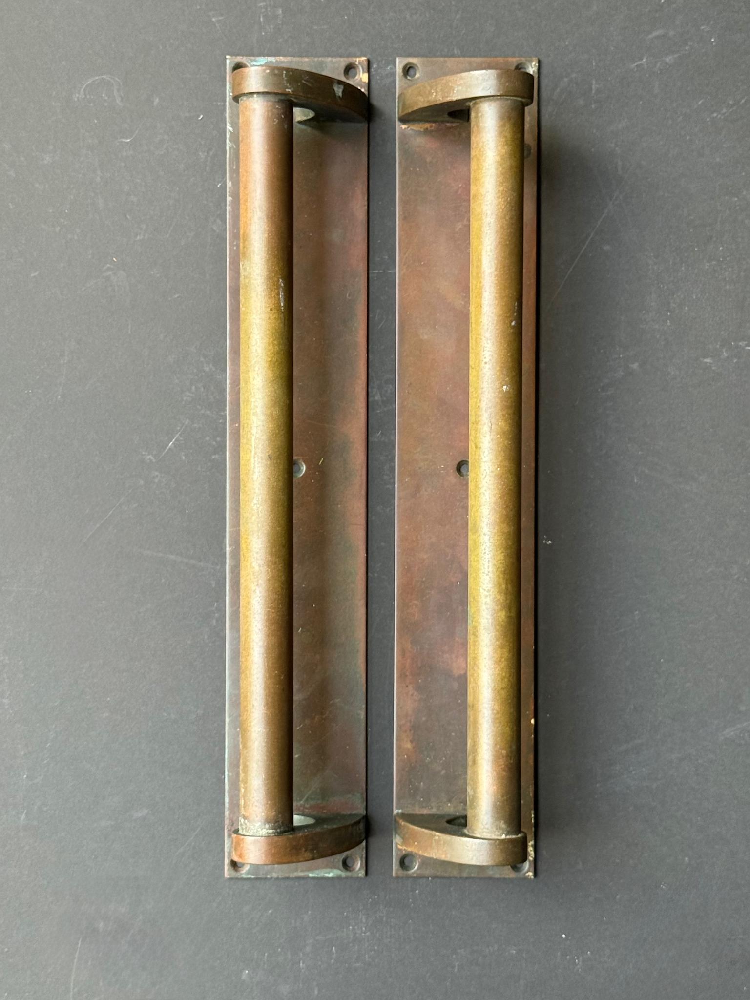 20th Century Set of Two Long Push and Pull Door Handles, England For Sale