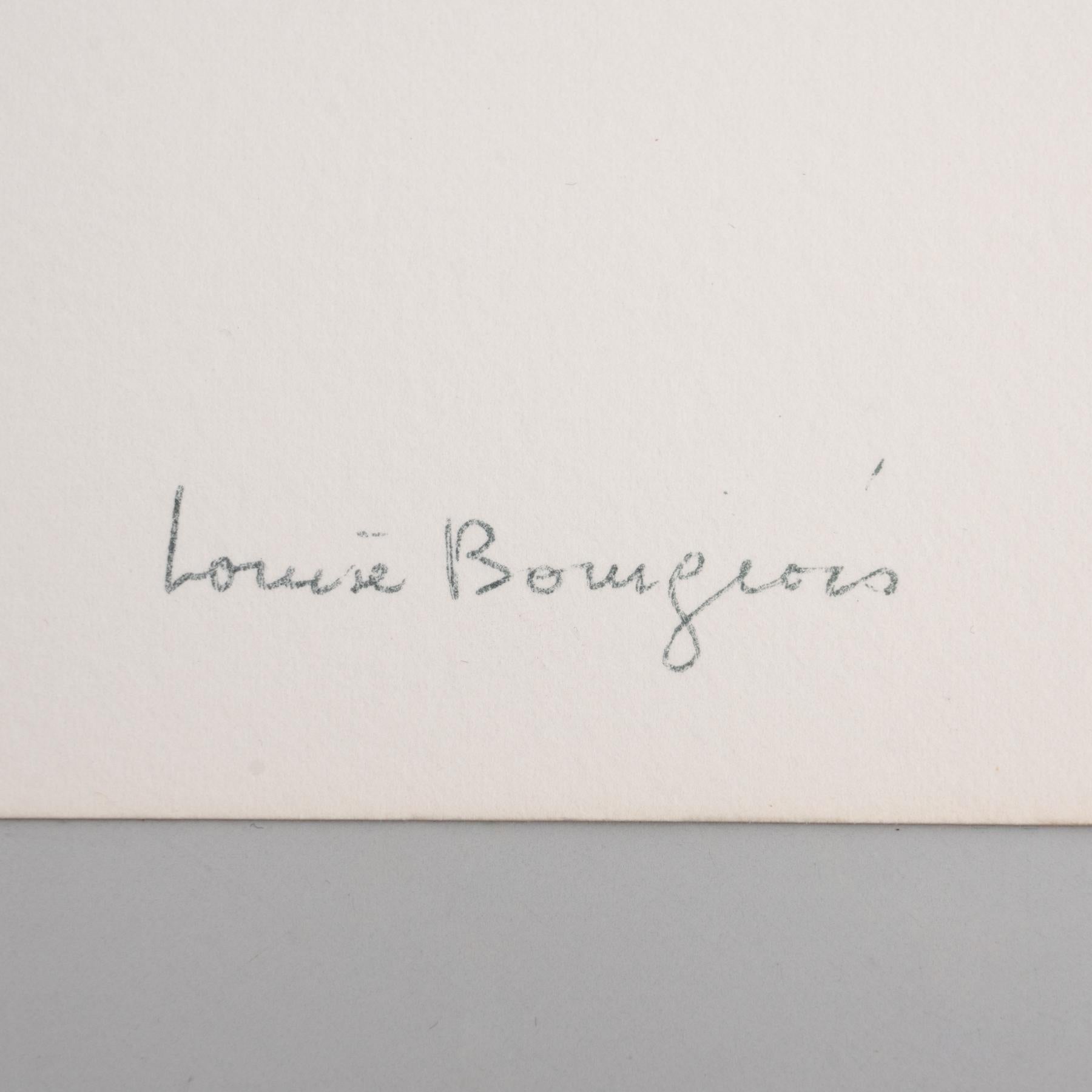 French Louise Bourgeois Mid Century Modern Lithography For Sale
