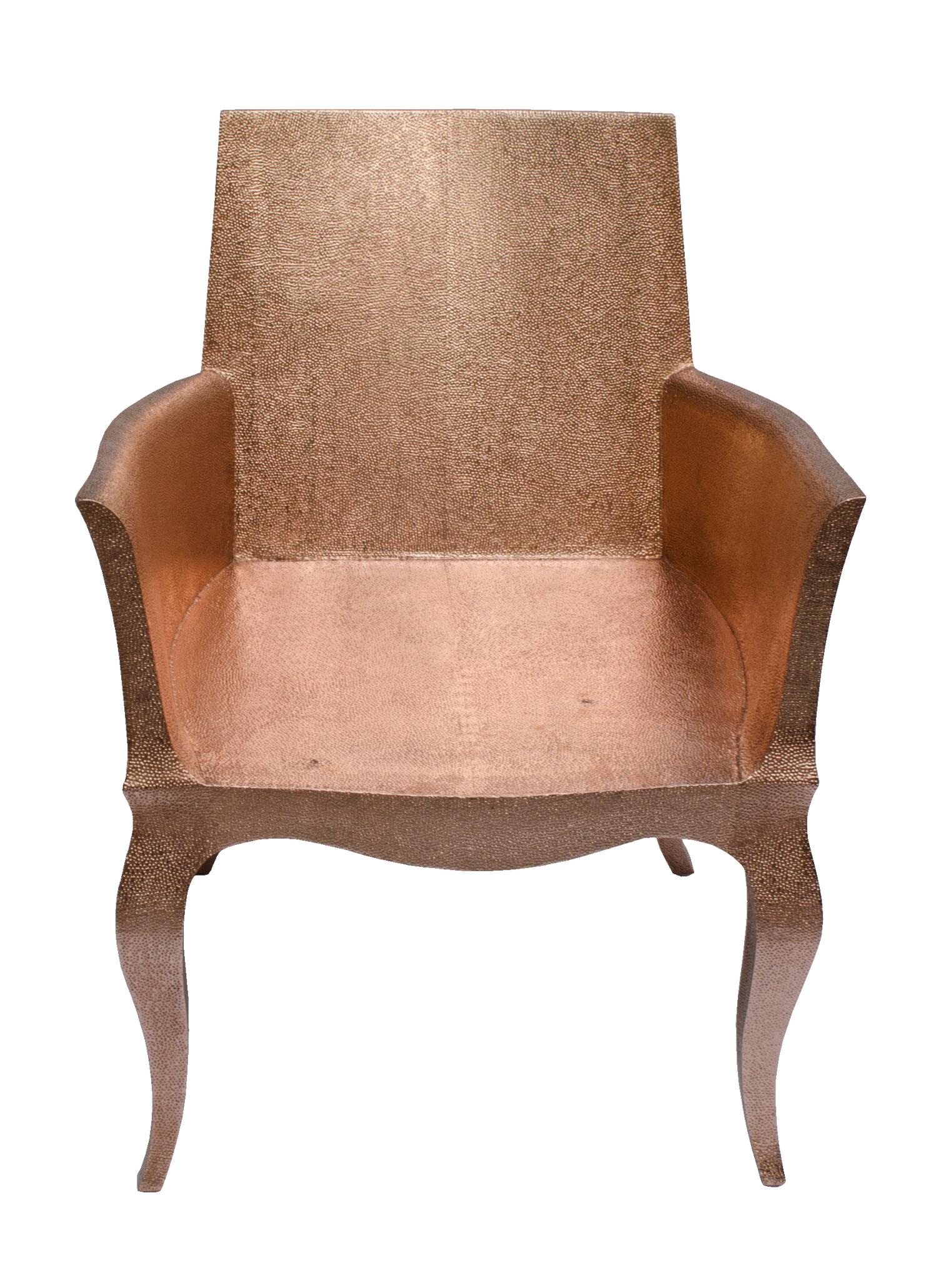 Other Set of Two Louise Club Chairs in Copper Over Teakwood by Paul Mathieu For Sale