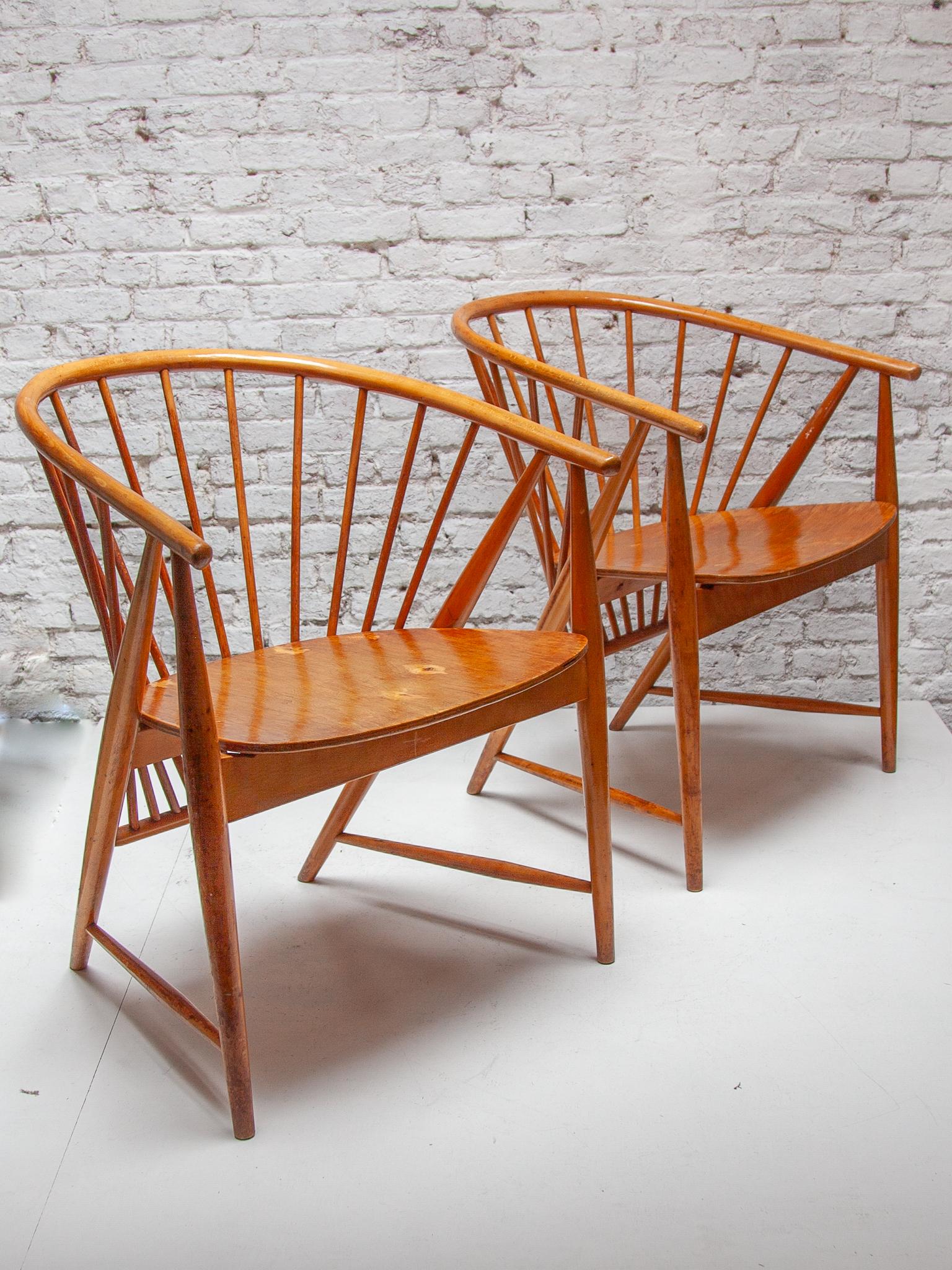 Ensemble de deux fauteuils de salon modèle Sun Feather de Sonna Rosen, Suède en vente 8