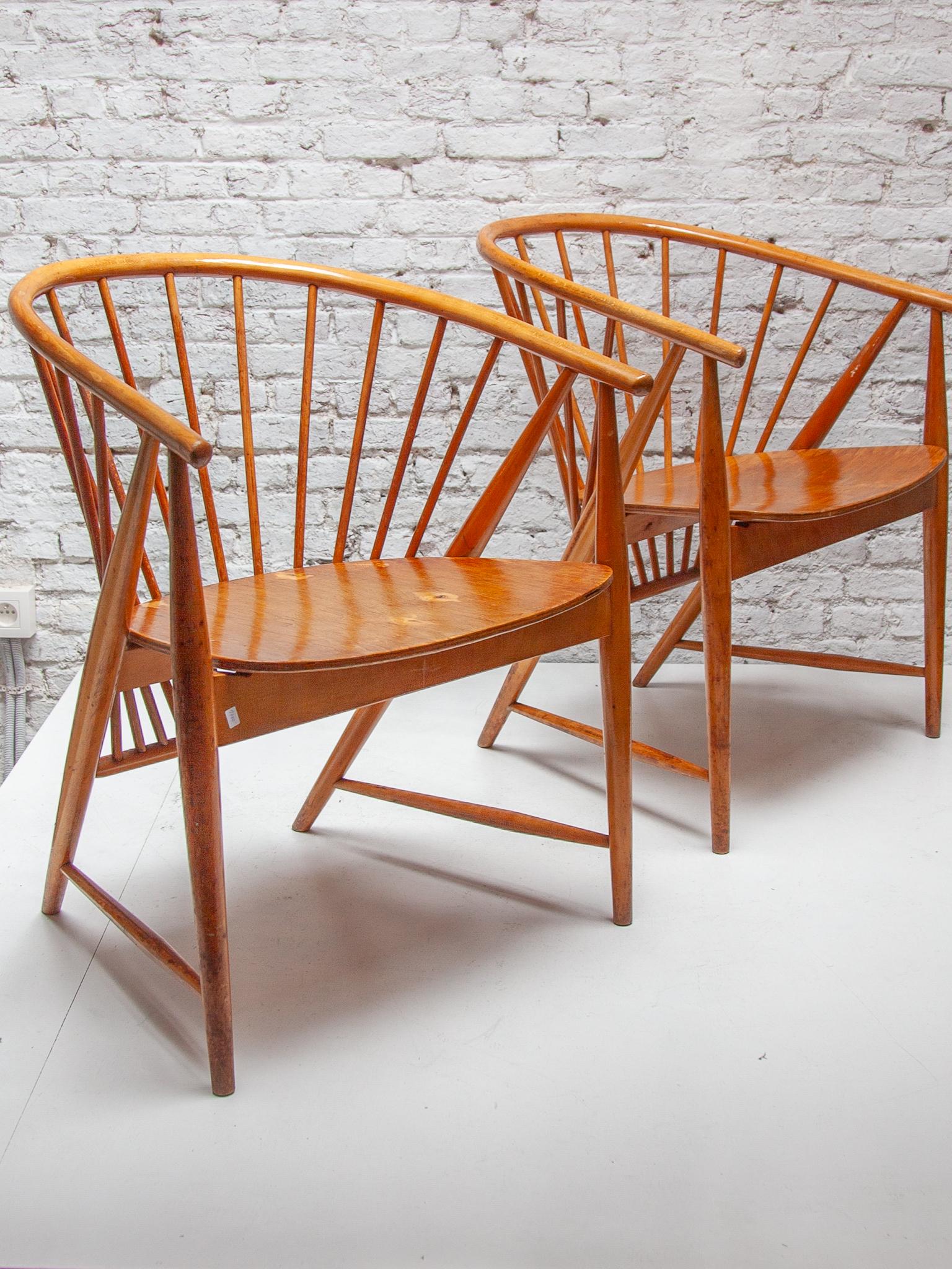 Ensemble de deux fauteuils de salon modèle Sun Feather de Sonna Rosen, Suède en vente 9