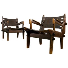 Satz von zwei Loungesesseln von Angel Pazmino für Muebles De Estilo, Ecuador, 1960er Jahre