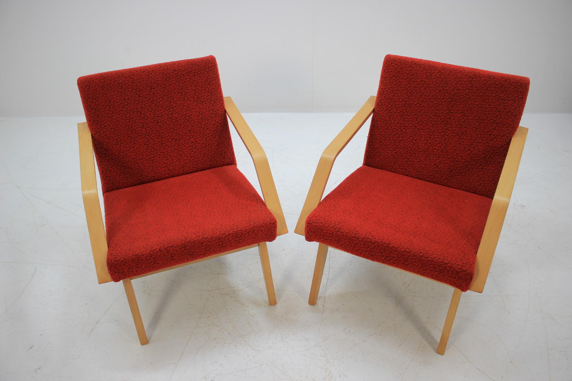 Czech Set of Two Lounge Chair by Expo 58 Brusel, 1958's