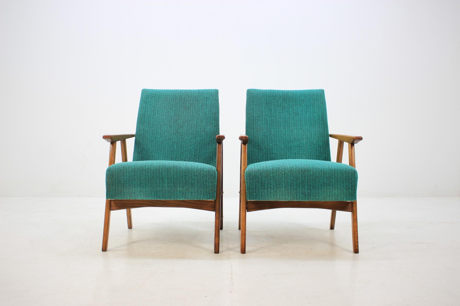 Mid-Century Modern Set of Two Lounge Chairs, 1960s