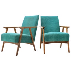 Set of Two Lounge Chairs, 1960s