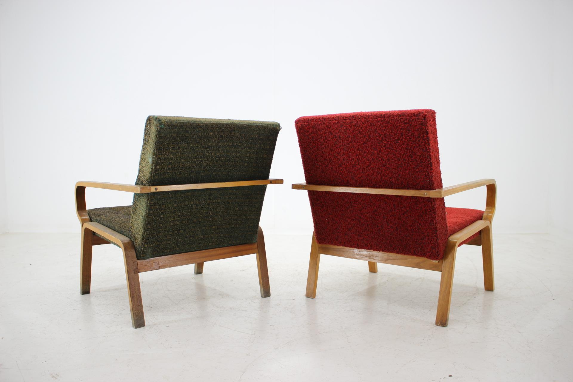 Set of Two Lounge Chairs, 1970s In Good Condition For Sale In Praha, CZ