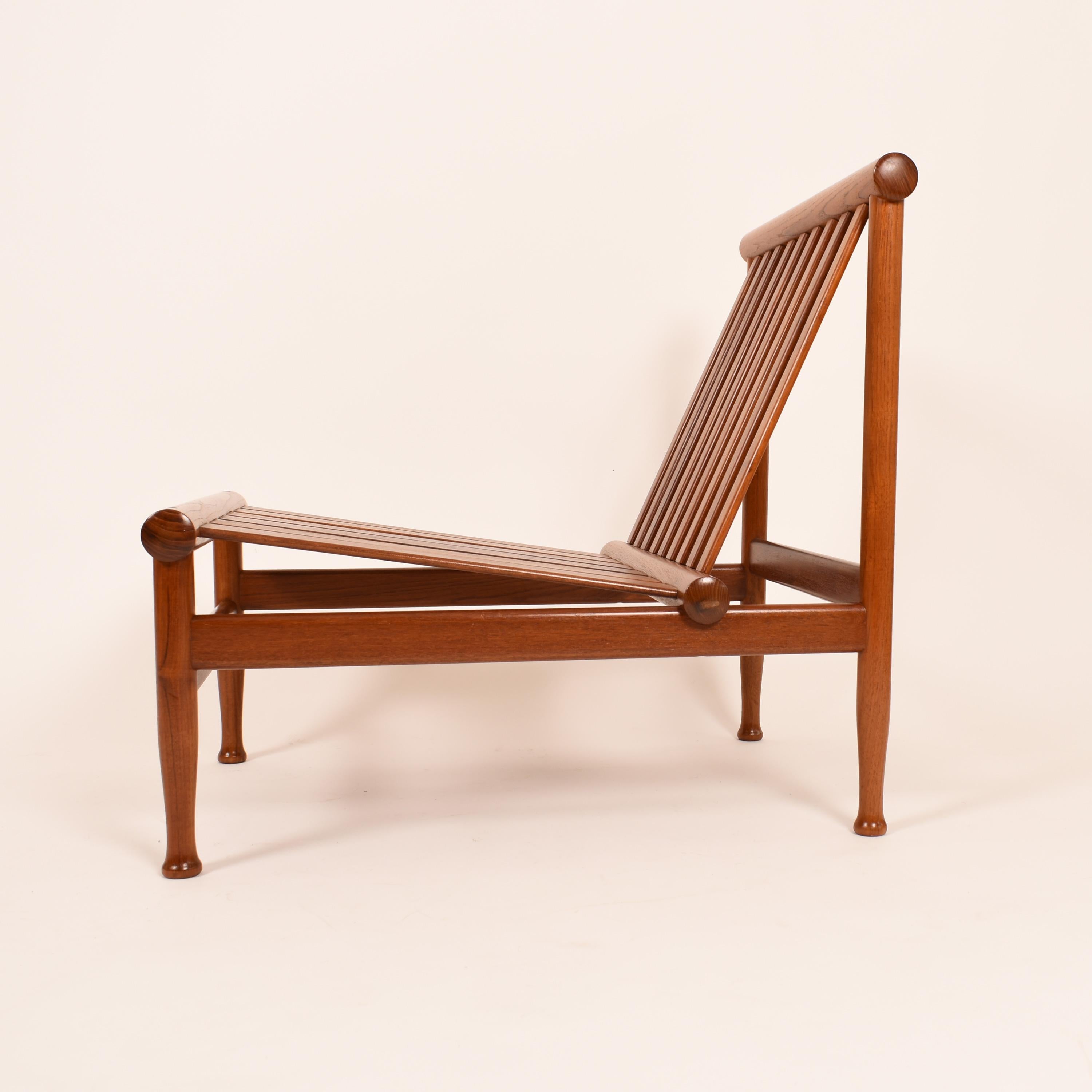 Set of Two Lounge Chairs by Kai Lyngfeldt Larsen in Teak, Denmark, 1960 4