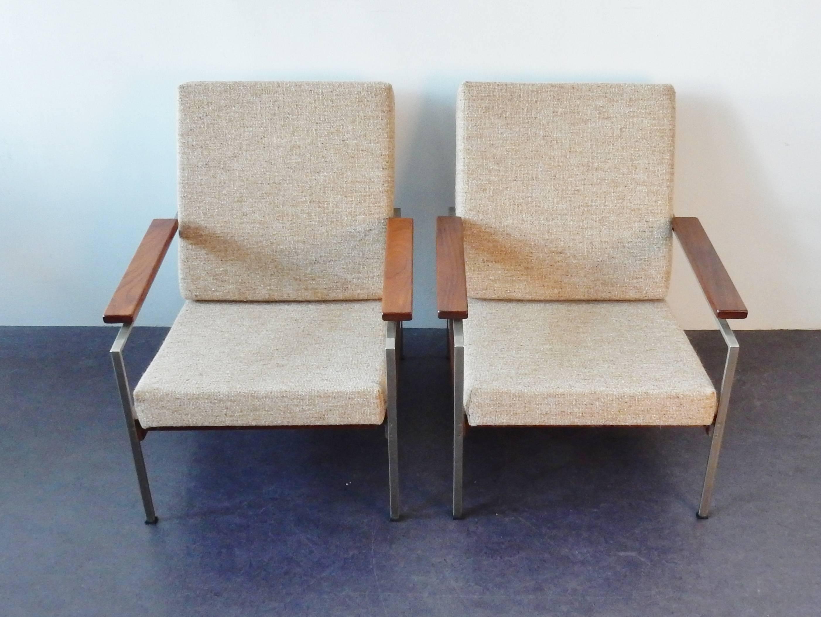 Mid-Century Modern Set of Two Lounge Chairs by Rob Parry for Gelderland, Netherlands, 1960s