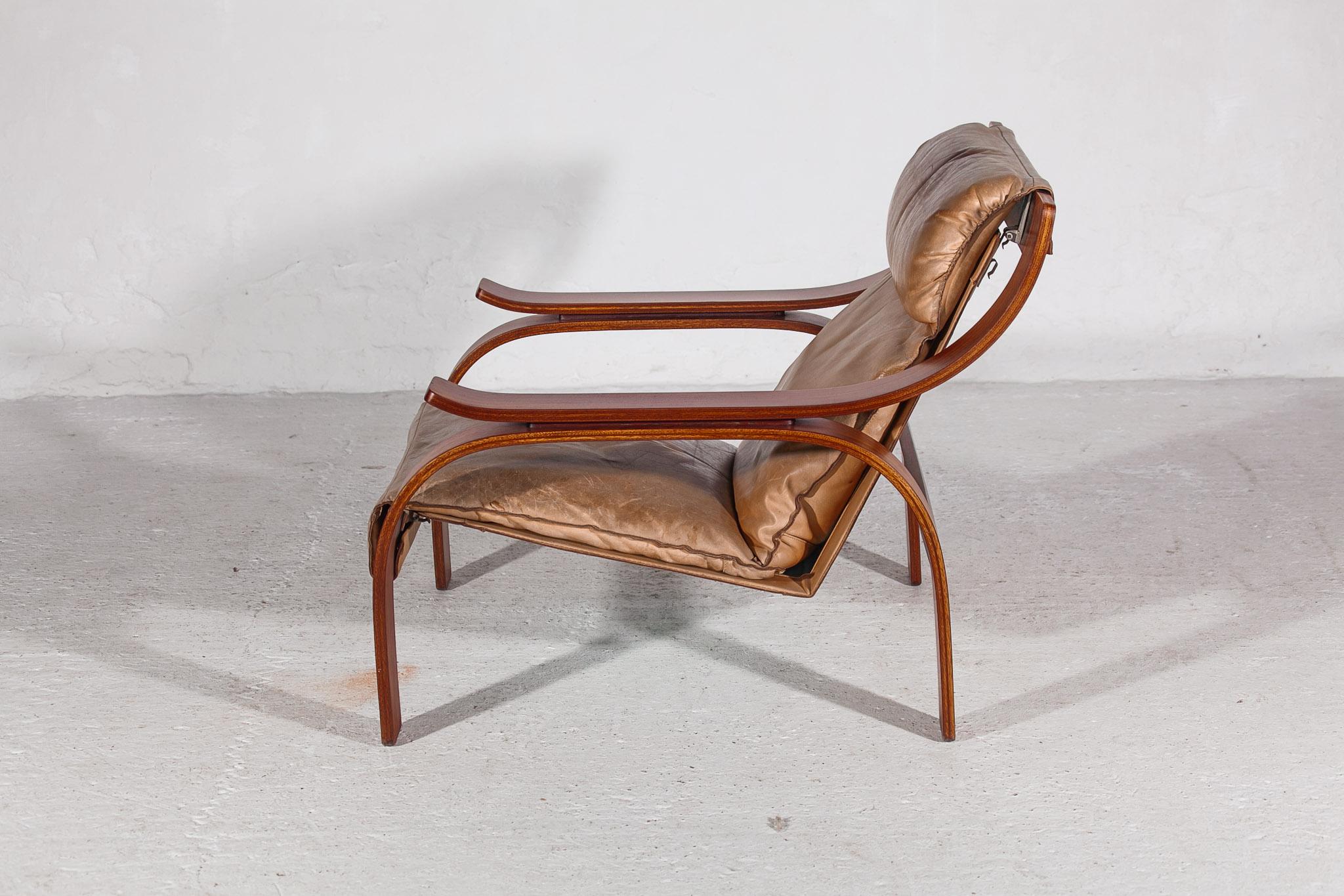 Italian Set of Two Lounge Chairs designed by Marco Zanuso, 1962 Italy, Model 