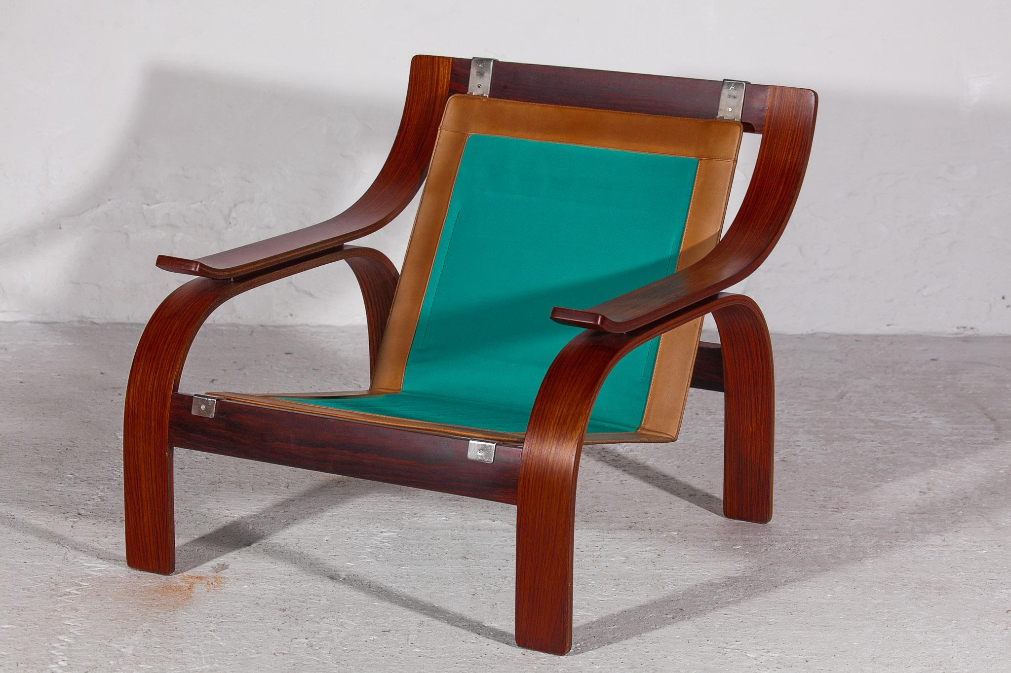 Mid-20th Century Set of Two Lounge Chairs designed by Marco Zanuso, 1962 Italy, Model 