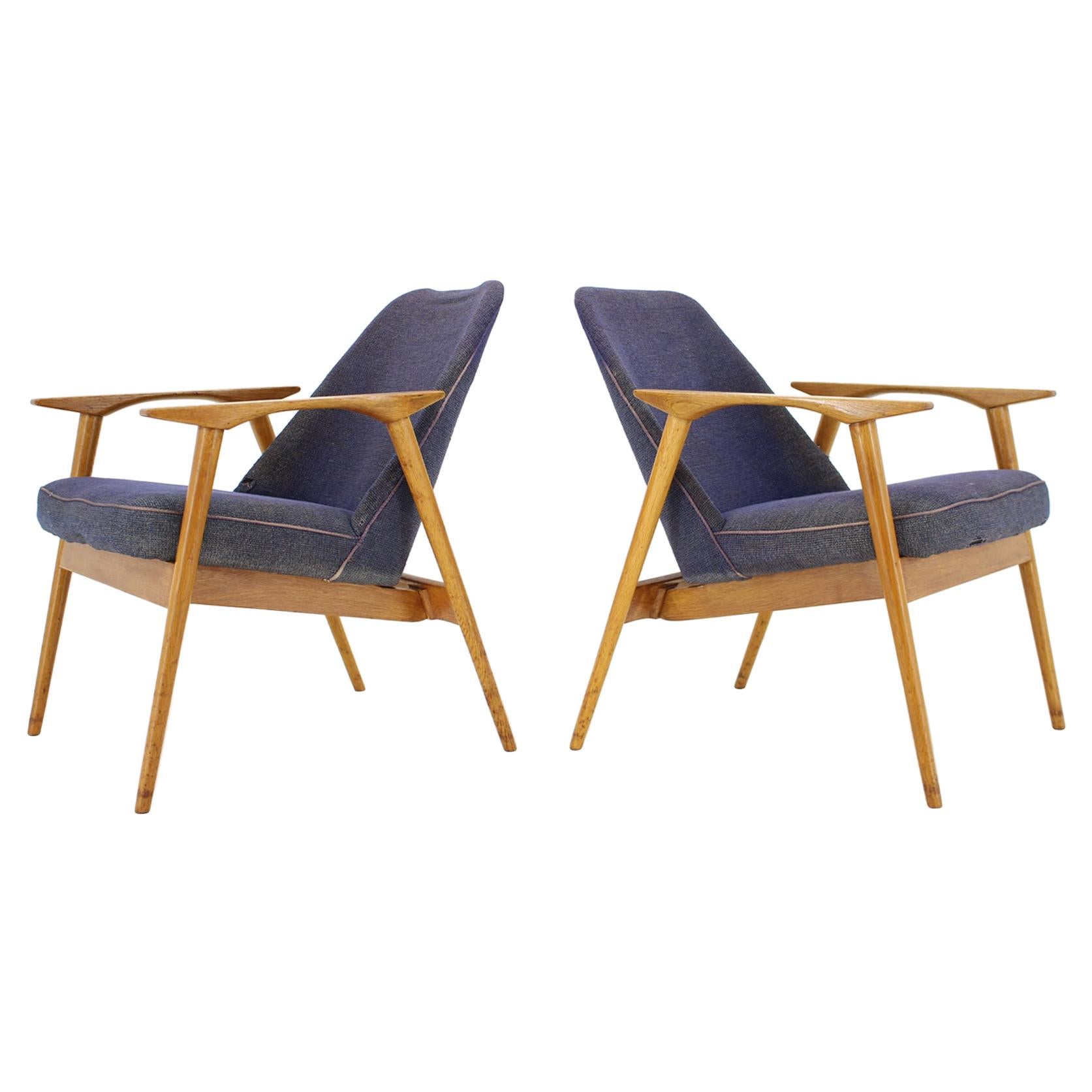 Set of Two Lounge Chairs Designed by Miroslav Navrátil, 1960s