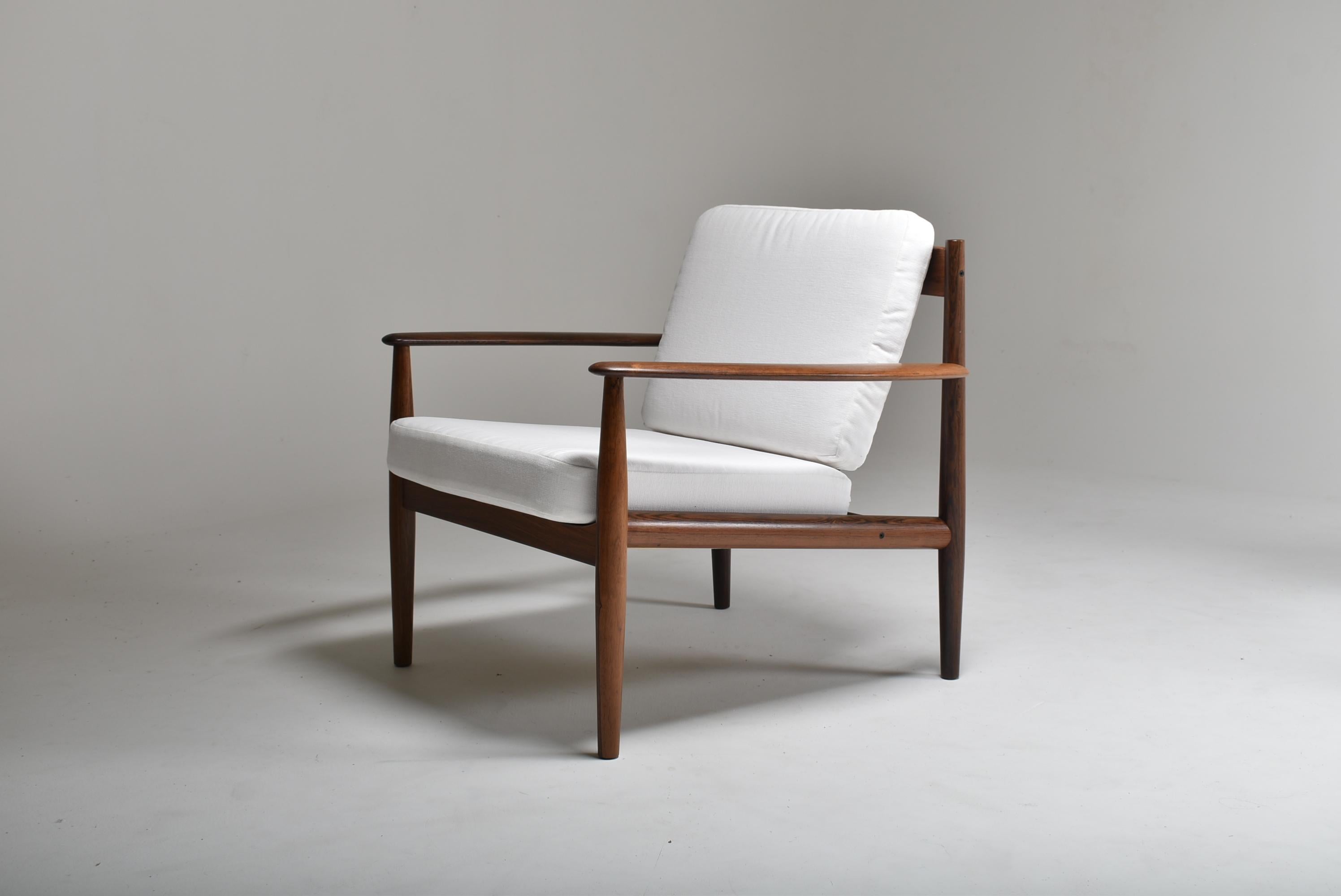 Danish Set of Two Lounge Chairs With Ottoman by   Grete Jalk, Denmark, 1960