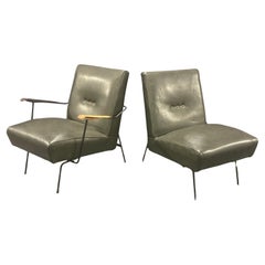ensemble de deux chaises longues pouvant également être utilisées comme canapé
