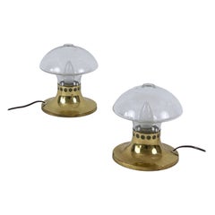 Satz von zwei hübschen Nachttischlampen aus der Mitte des Jahrhunderts von Falkenbergs Belysning 1950er Jahre