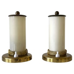 Set of Two Lovely Mid Century Modern Bedside Table Lamps Germany 1950s