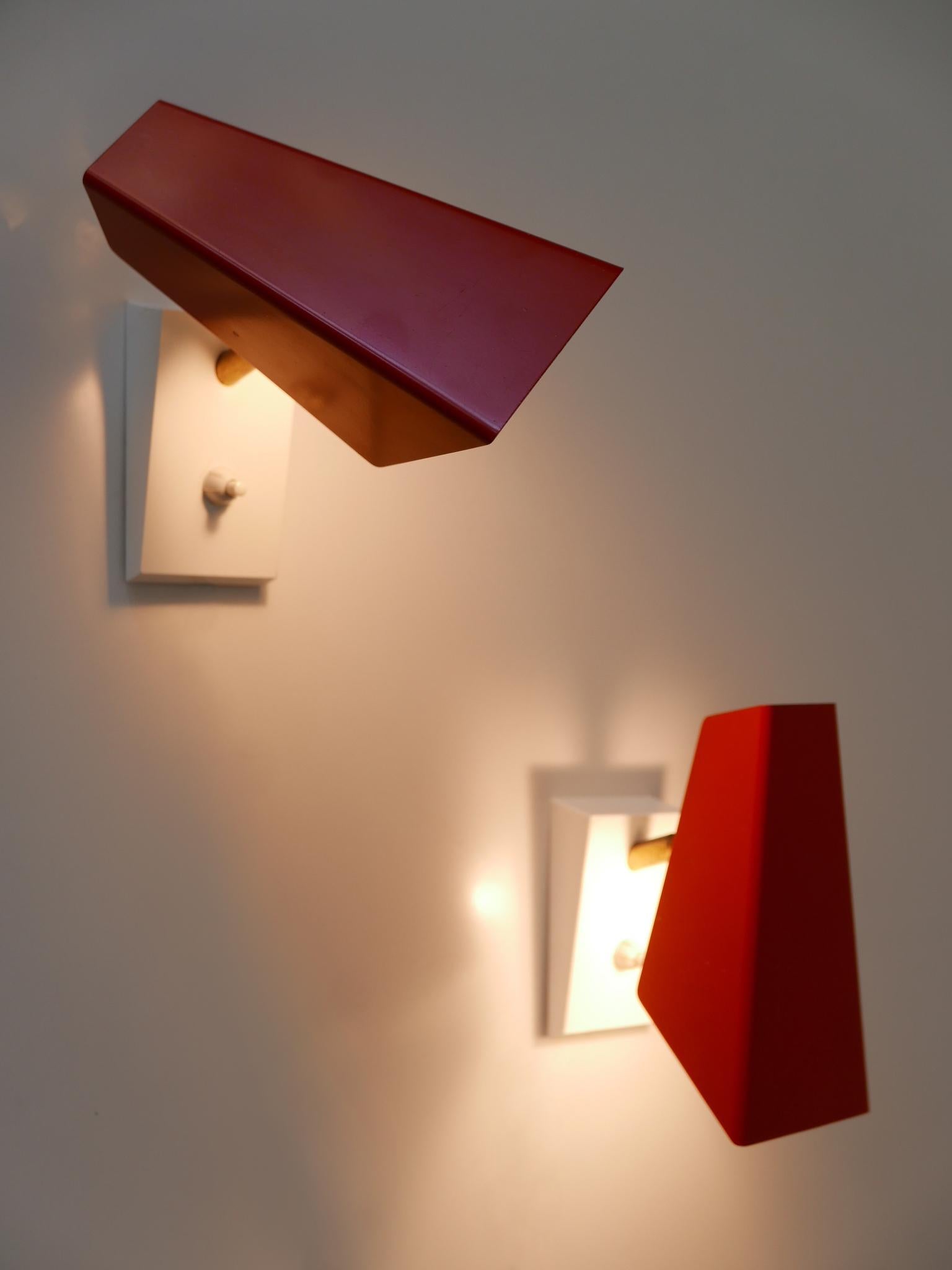Set di due graziose lampade da parete o sconsigliate della metà del secolo scorso, Germania, 1960 in vendita 3