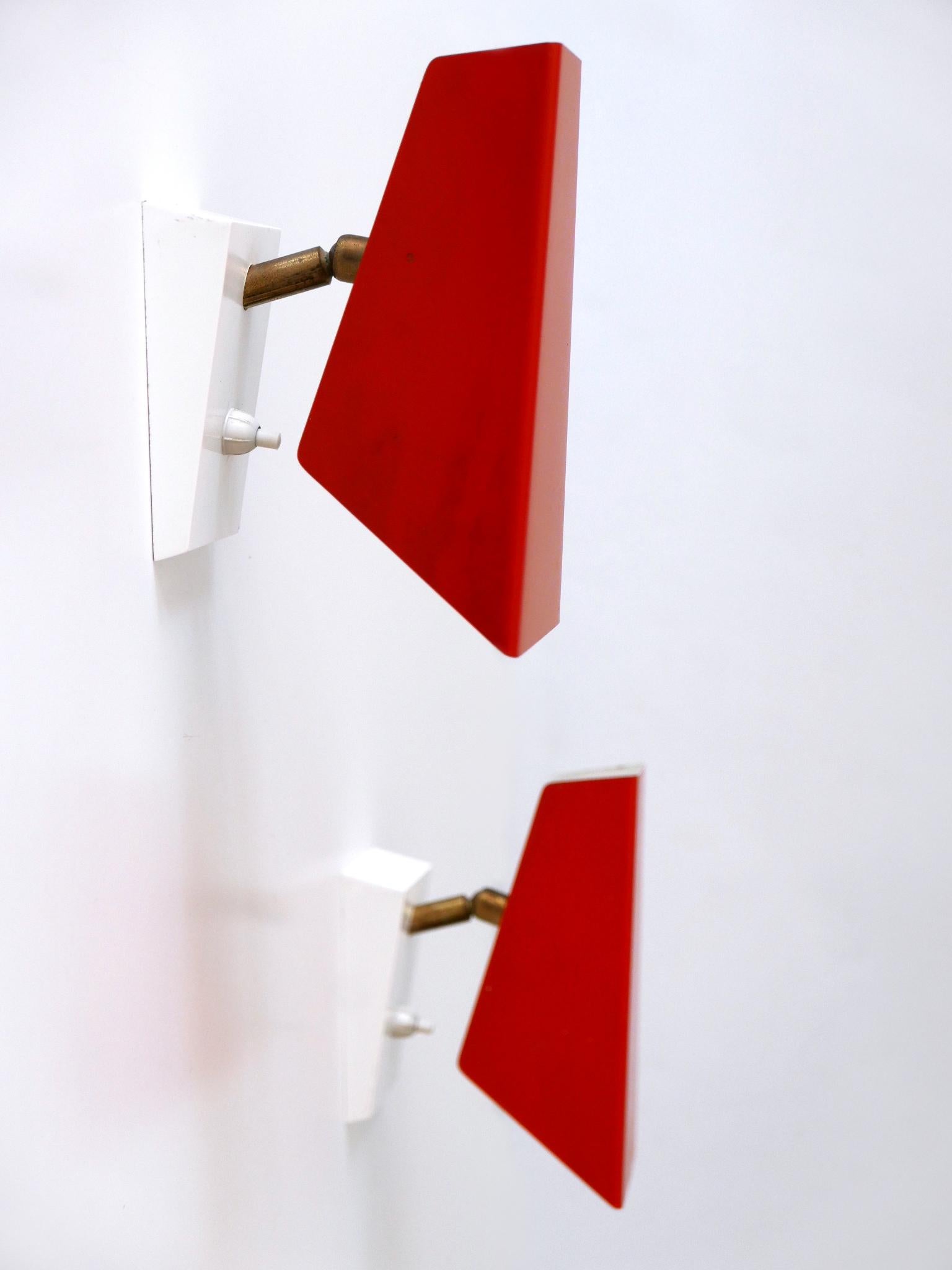 Set di due graziose lampade da parete o sconsigliate della metà del secolo scorso, Germania, 1960 in vendita 4