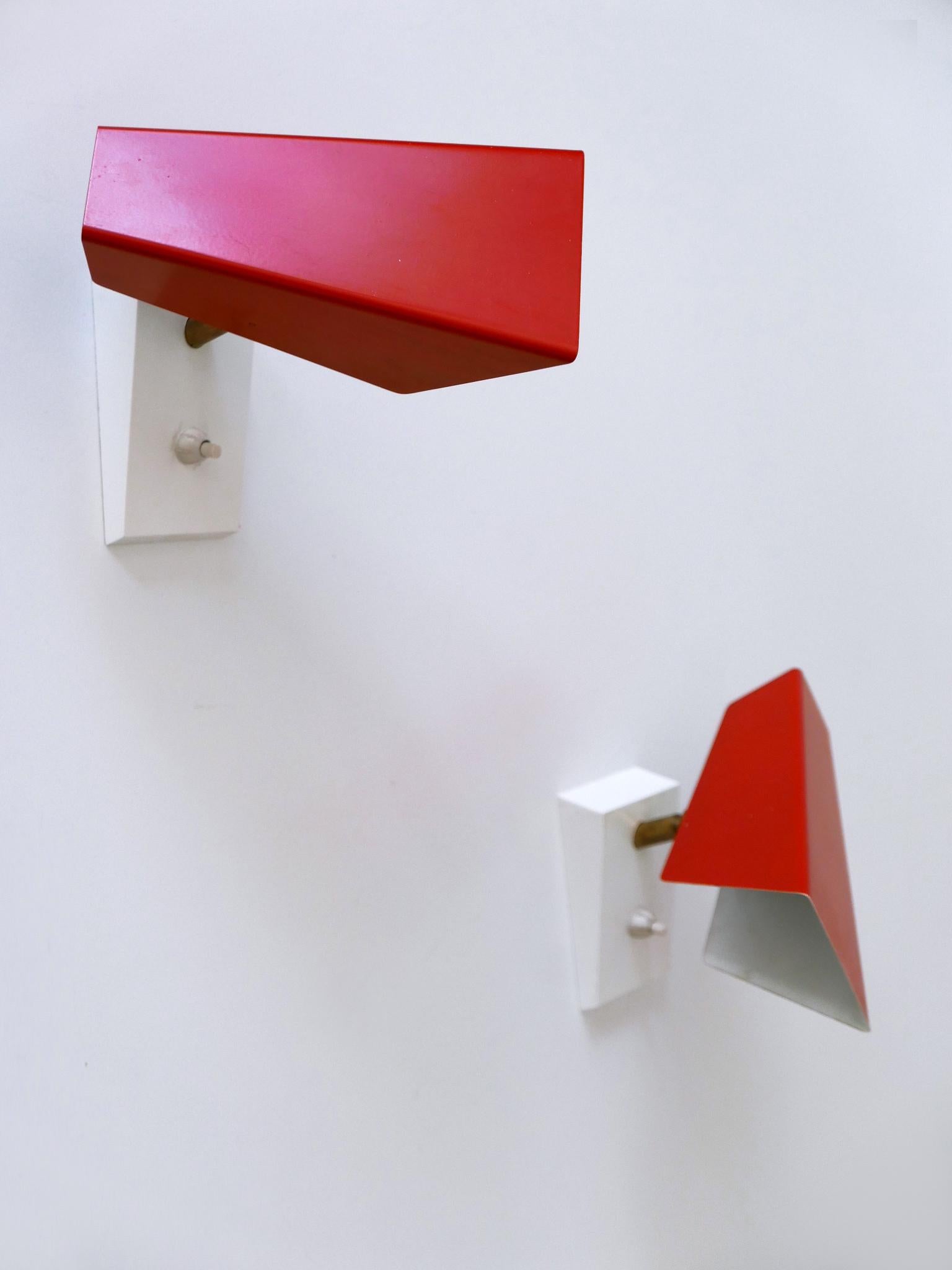 Set di due graziose lampade da parete o sconsigliate della metà del secolo scorso, Germania, 1960 in vendita 11