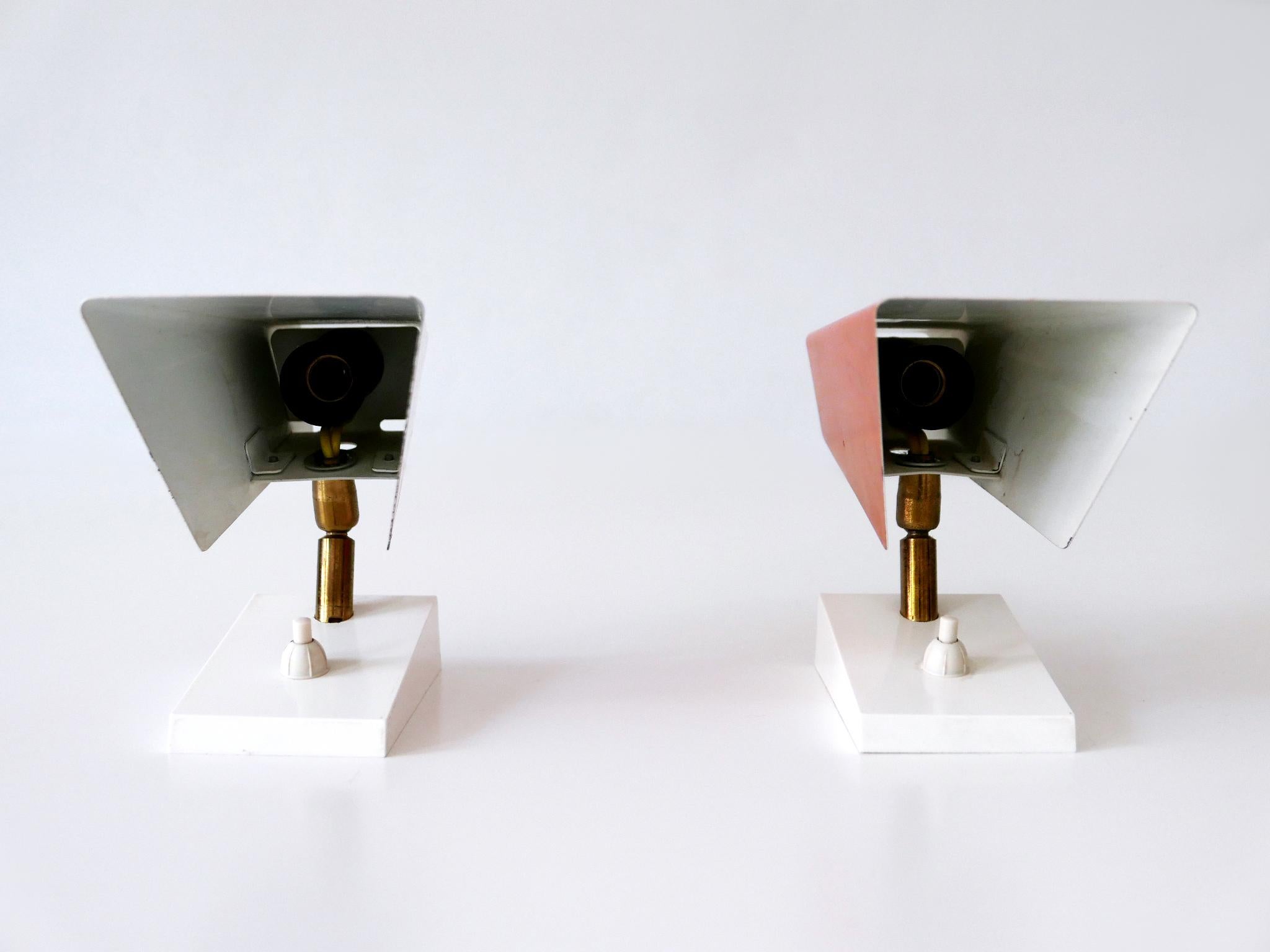 Set di due graziose lampade da parete o sconsigliate della metà del secolo scorso, Germania, 1960 in vendita 12