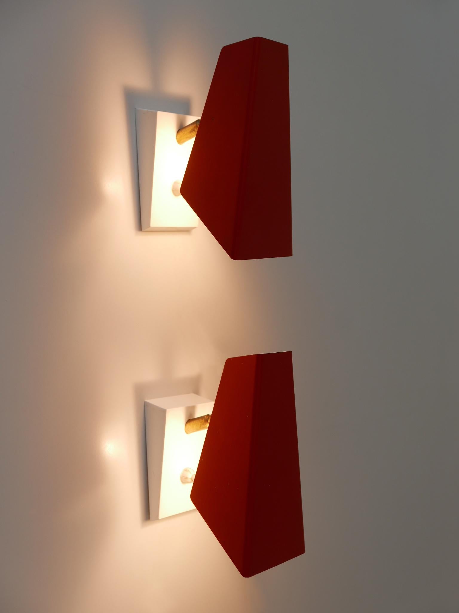 Tedesco Set di due graziose lampade da parete o sconsigliate della metà del secolo scorso, Germania, 1960 in vendita