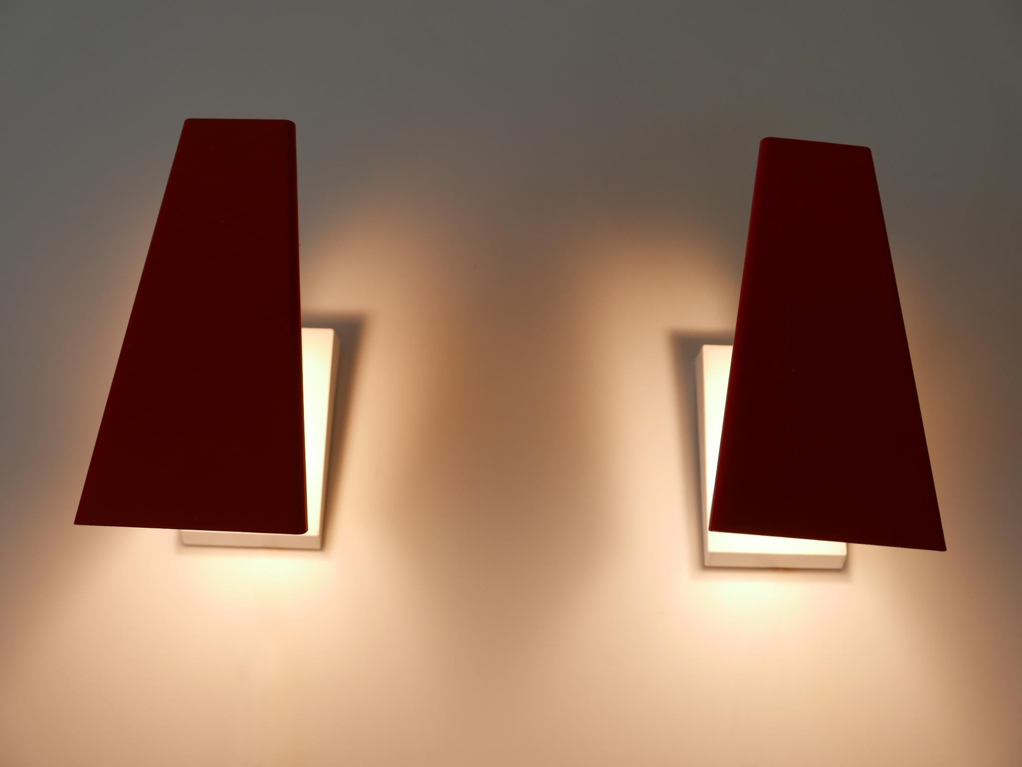 Metà XX secolo Set di due graziose lampade da parete o sconsigliate della metà del secolo scorso, Germania, 1960 in vendita