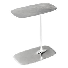 Set aus zwei niedrigen Beistelltischen - Poliertes Aluminium
