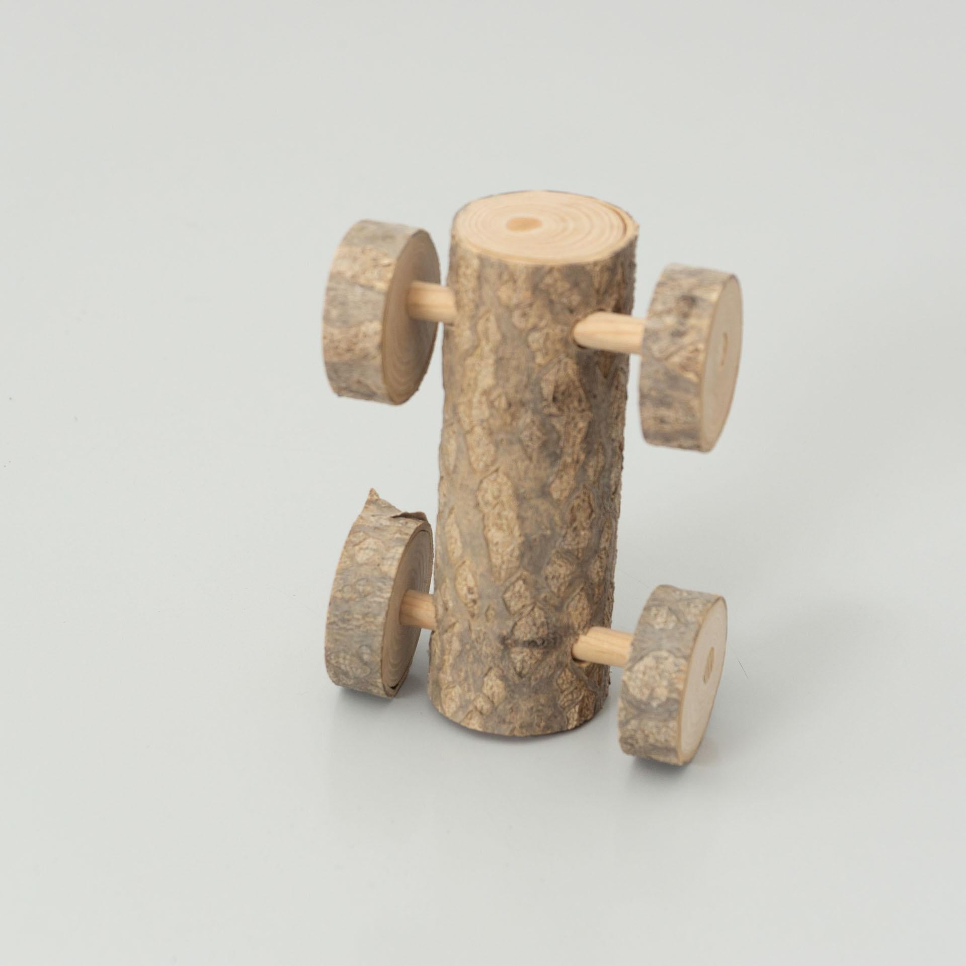 Wood Set of Two Luci Tree Carwooden Sculptural Toy, 2018