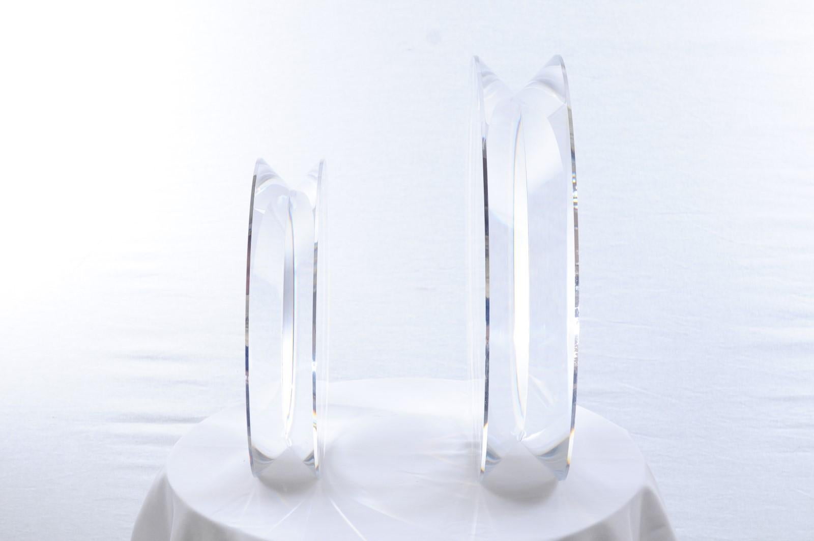 Set of Two Lucite 