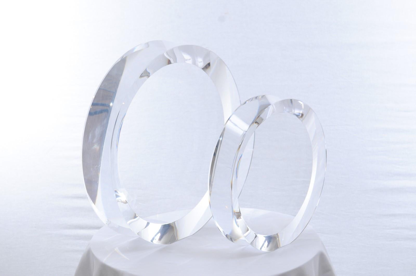 Set of Two Lucite 