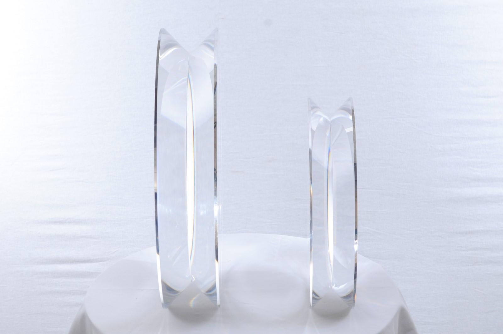 Set of Two Lucite 