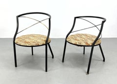 Set of Two Maison Jansen Style Bronze Patio Chairs