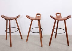 Set of Two Marbella Brutalist Bar Stools