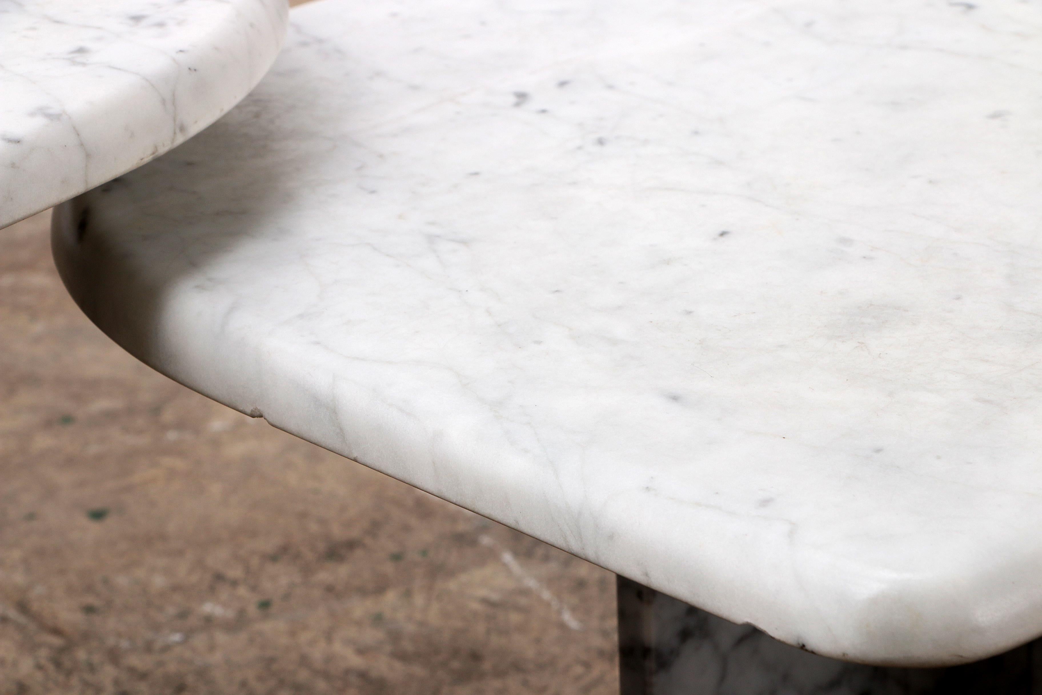 Set of Two Marble Tables - Italian Design, 1980s 10