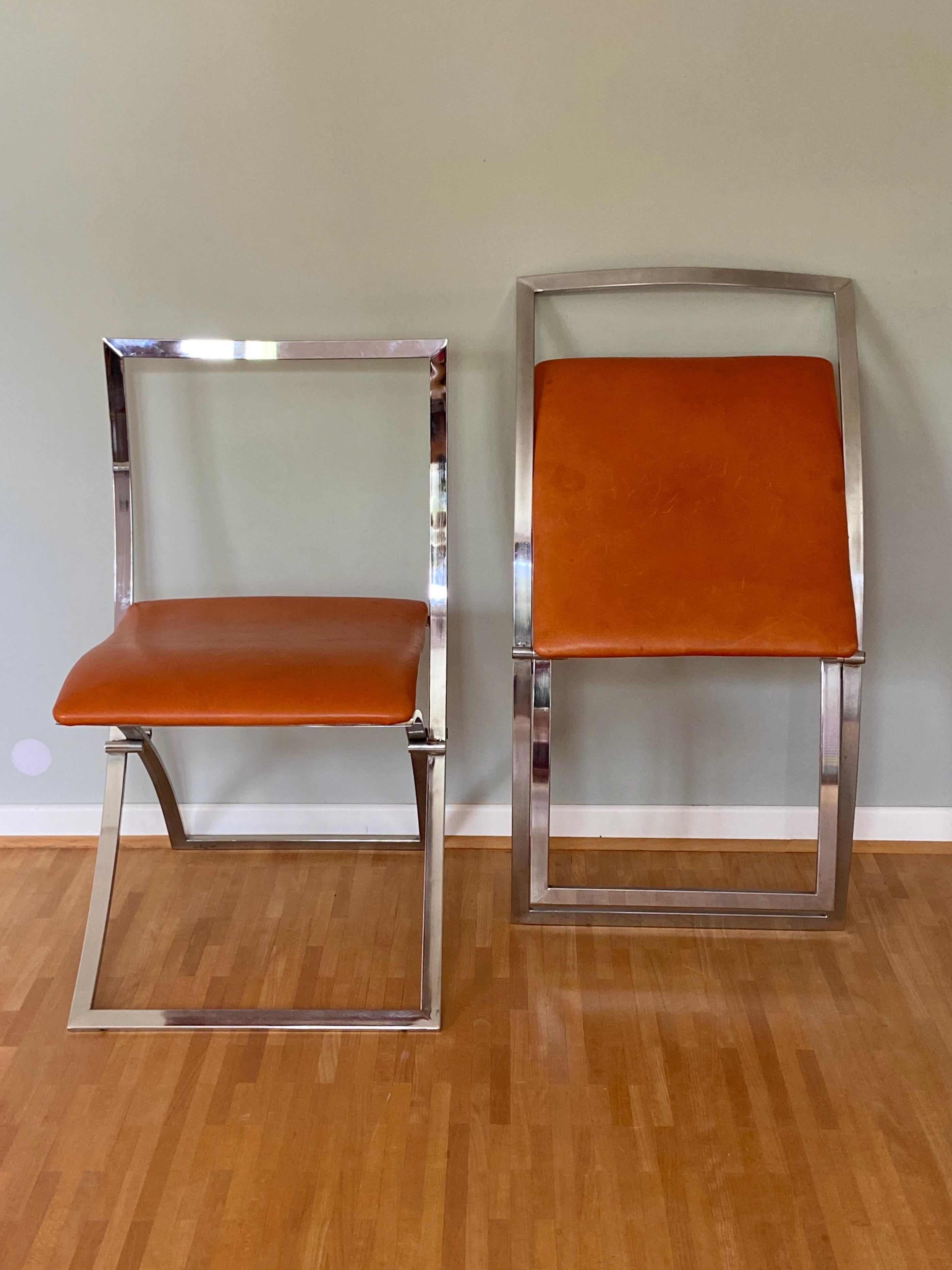 Set of two Marcello Cuneo Luisa Chairs for Mobel Italia, 1970s 3