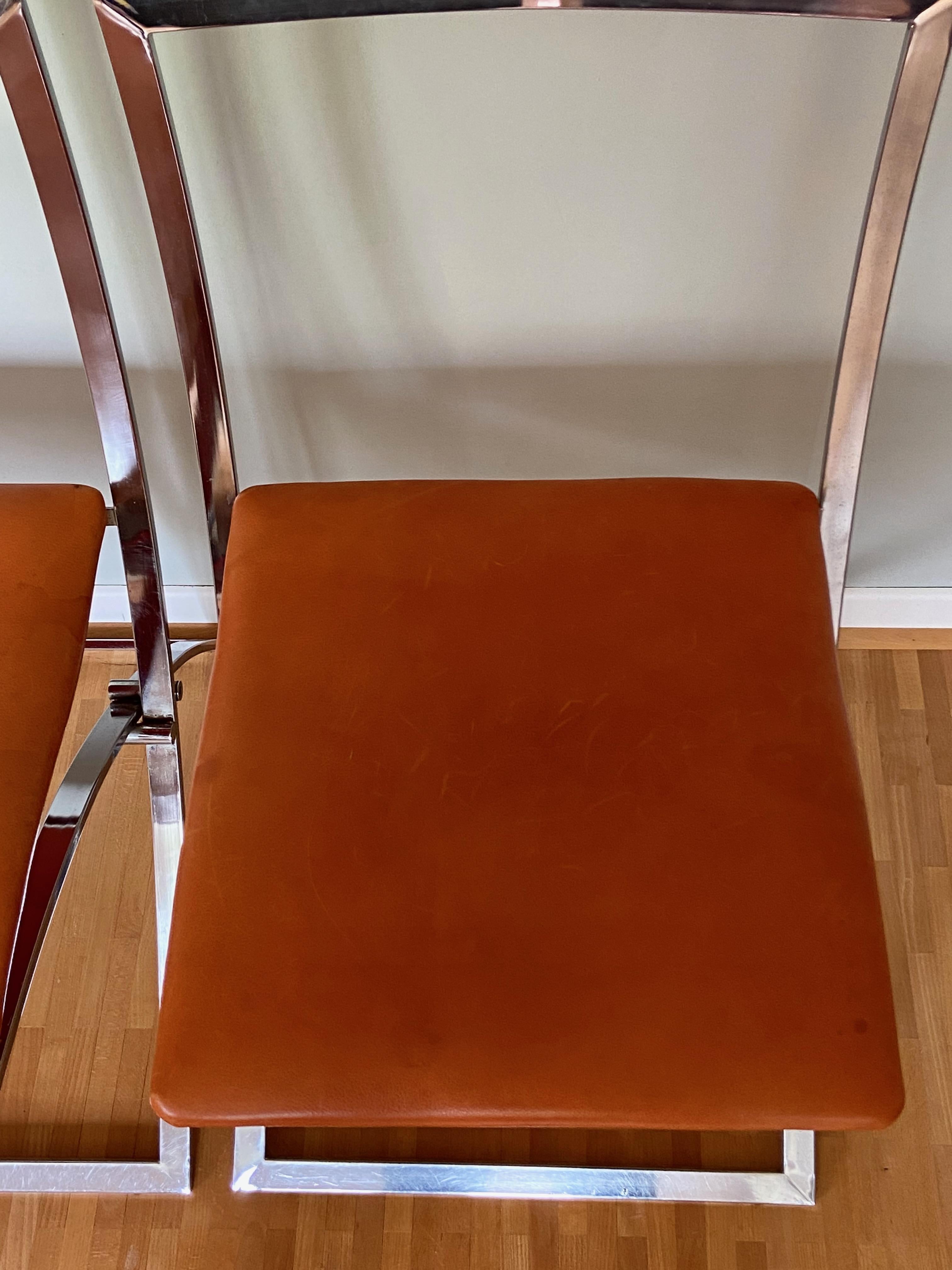 20th Century Set of two Marcello Cuneo Luisa Chairs for Mobel Italia, 1970s
