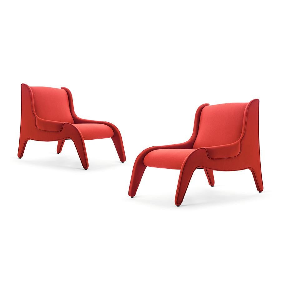 Armchairs designed by Marco Zanuso in 1949, relaunched in 2015.
Manufactured by Cassina in Italy.

Antropus was created at the end of the 1940s when Marco Zanuso was commissioned to design the sets for the Italian-language version of Thornton