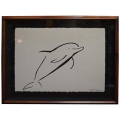 Set of Two Marine Life Brush Art by Wyland