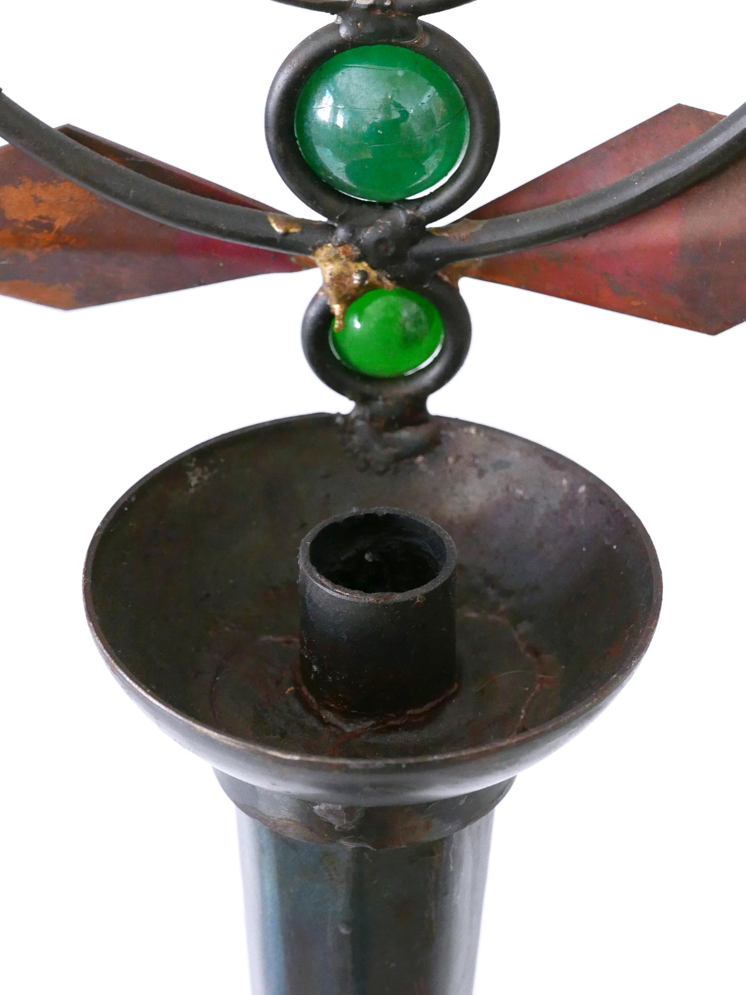 Set of Two Mark Brazier-Jones Candlesticks Model Olympia 1990s, Signed & Dated For Sale 5