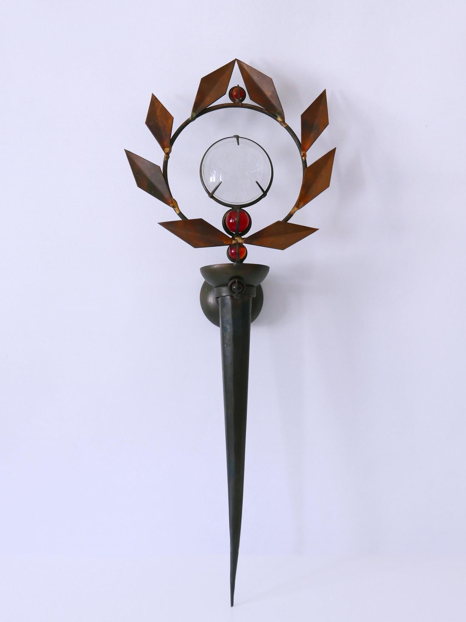 Late 20th Century Set of Two Mark Brazier-Jones Candlesticks Model Olympia 1990s, Signed & Dated For Sale