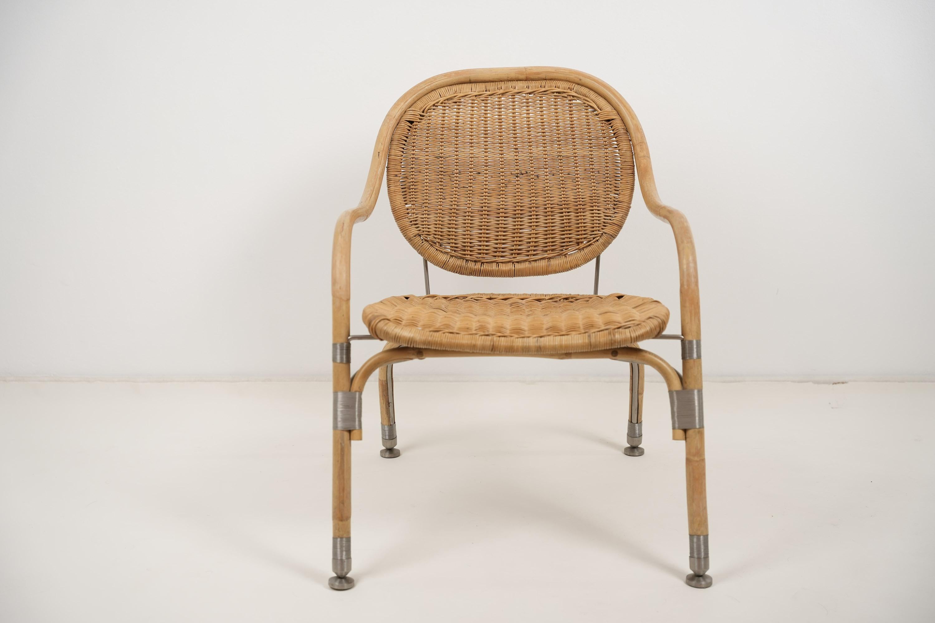 Rattan Set of Two Mats Theselius PS Chair for IKEA Limited Edition 1990s For Sale