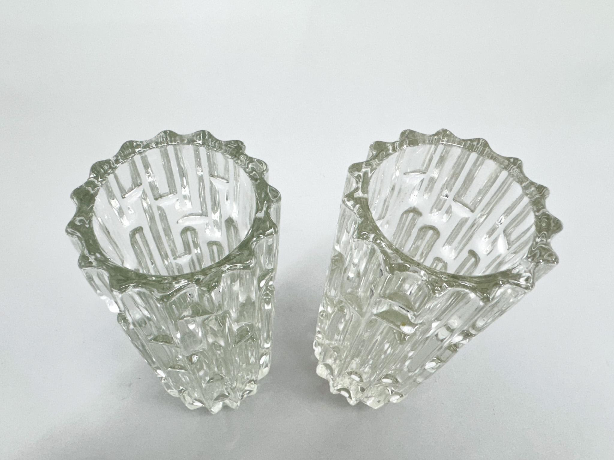 Set of Two 'Maze' Vases by Frantisek Vizner, 1965 In Good Condition For Sale In Praha, CZ