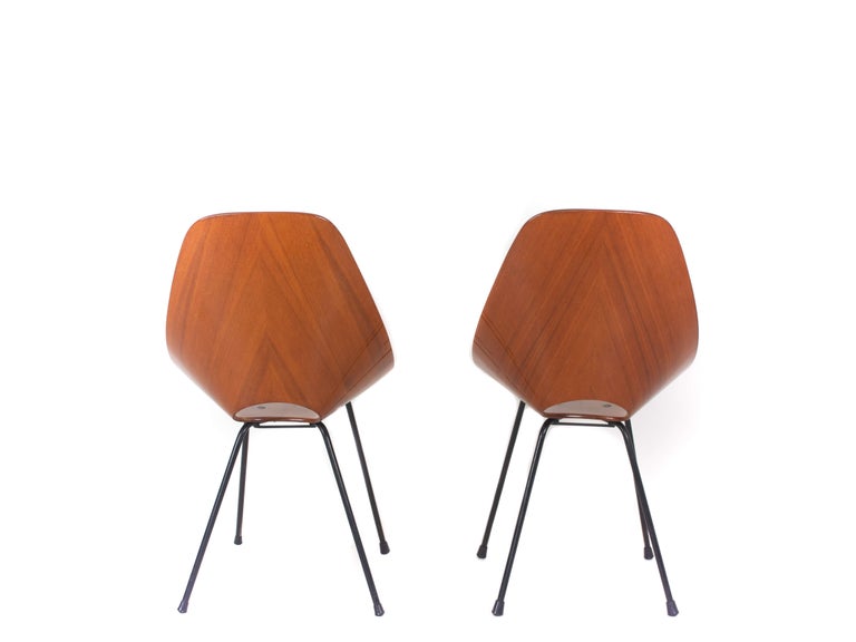 Mid-20th Century Set of Two Medea Chairs by Vittorio Nobili for Fratelli Tagliabue, Italy, 1950s For Sale