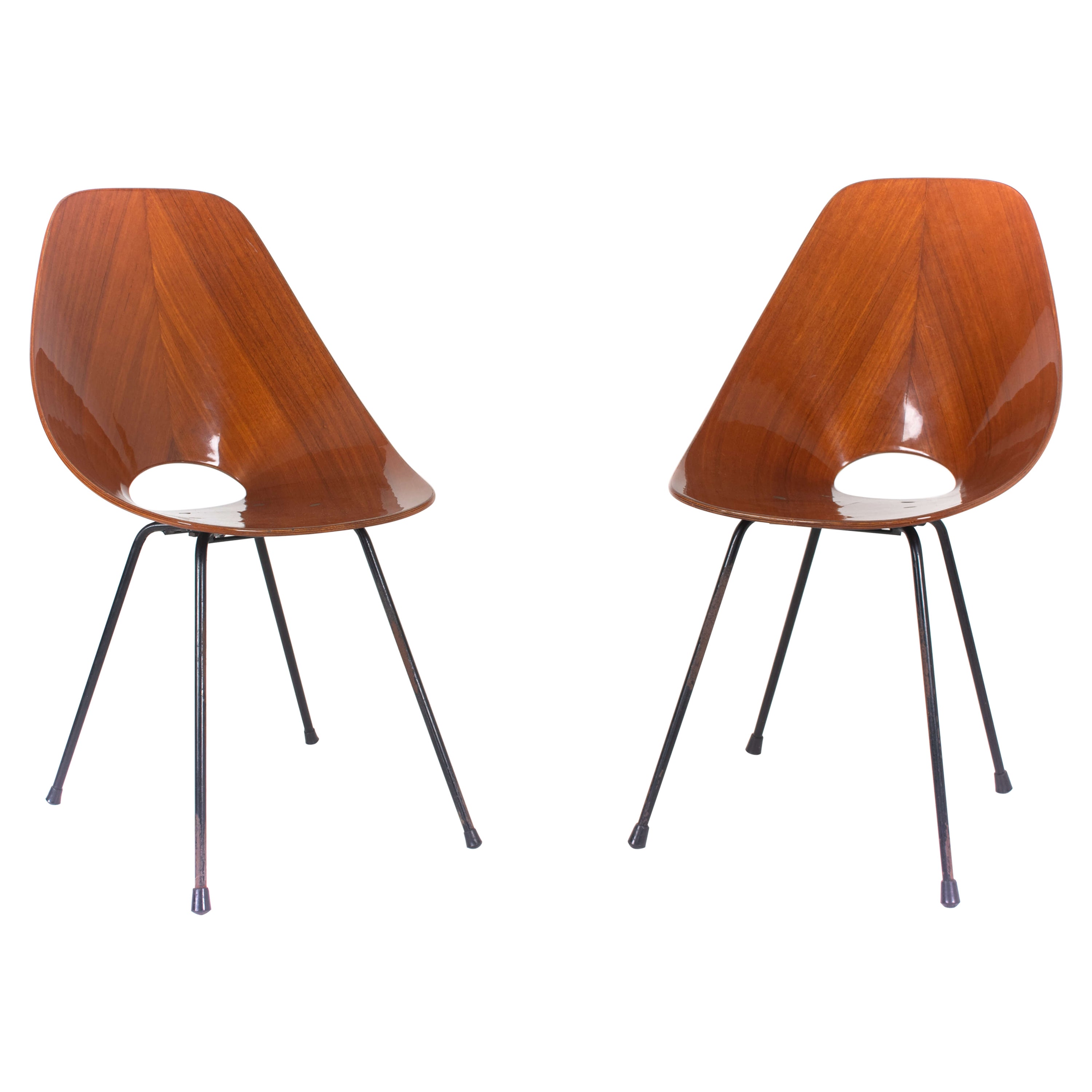 Ensemble de deux chaises Medea par Vittorio Nobili pour Fratelli Tagliabue, Italie, années 1950