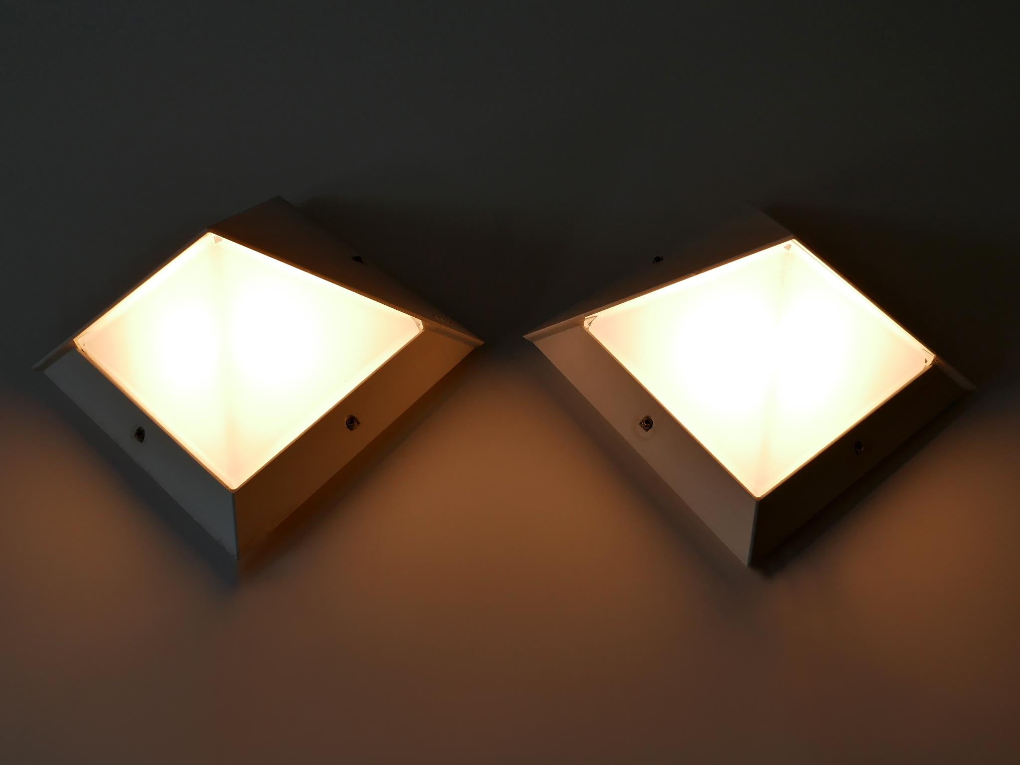 Set of Two Medium Outdoor Wall Lamps or Sconces by BEGA, 1980s, Germany For Sale 1